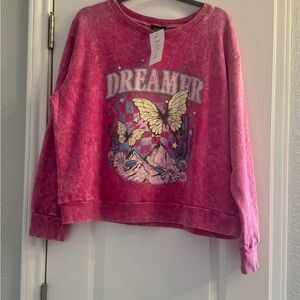 Dreamer Pink Graphic Sweater